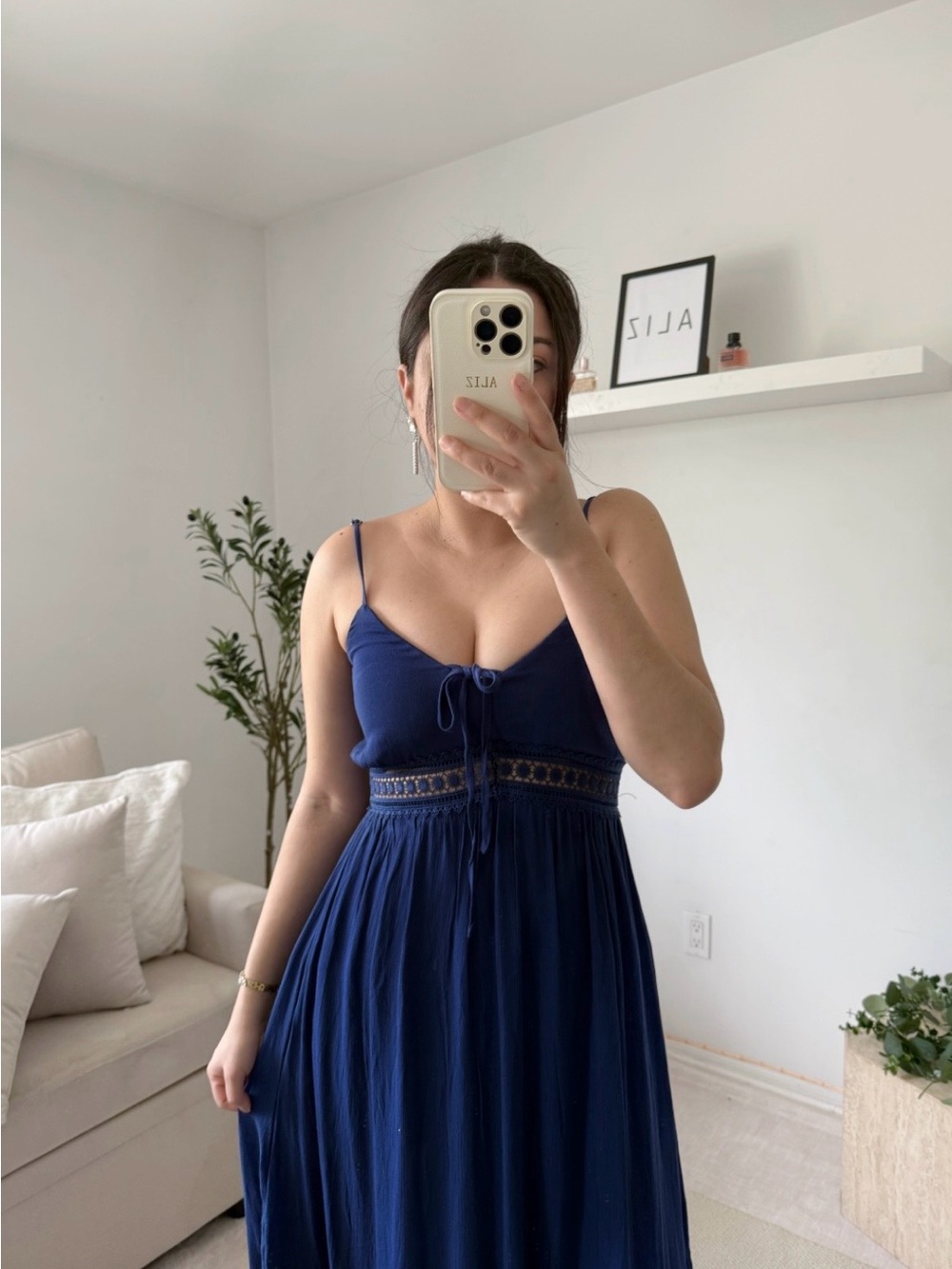 Blue maxi dress